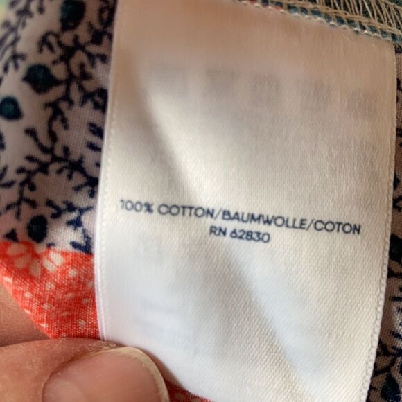 Land’s End Plus Size Dress patchwork long sleeve button down belted pockets LP - Picture 5 of 14